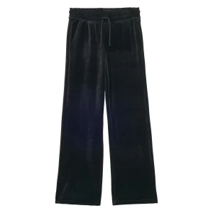 Bas de jogging Britney en velours lisse noir