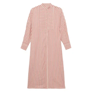 Robe Boy  à rayures rouges en coton