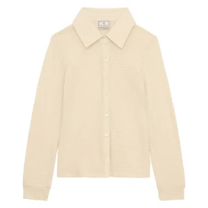 Chemise Cathy en coton blanc ivoire