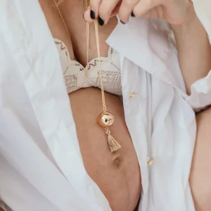 Bola de grossesse pompon de soie MALA