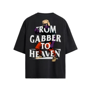 T-shirt oversize unisexe GABBER TO HEAVEN UPCORE V1