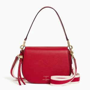 Petit sac à bandoulière rouge Ines x Le Tanneur