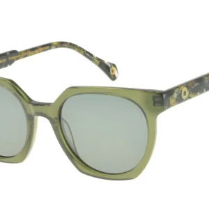 Lunettes de soleil Laura kaki cristal