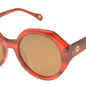 Lunettes de soleil Ornella rouges marbrées