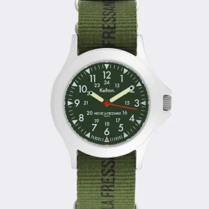 Montre Solaire Field kaki Kelton x Ines de la Fressange Paris