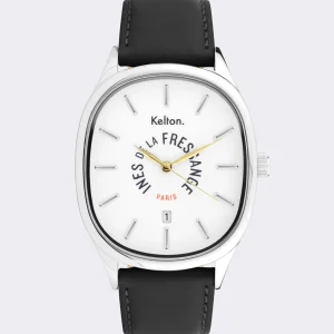 Montre Grande Colorama noir Kelton x Ines de la Fressange Paris