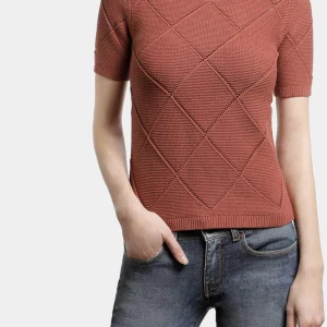 T-shirt Gaetano maille couleur ocre