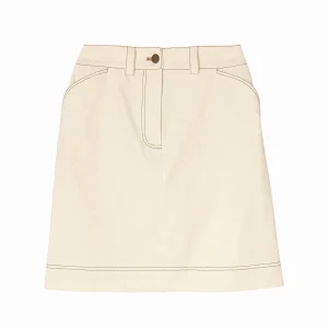 Jupe Anny blanc crème coton