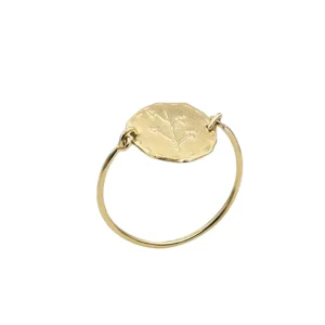 Bague Lutèce motif Coeurs plaqué or