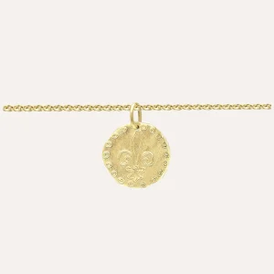 Bracelet Lutèce motif Lys plaqué or