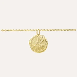 Bracelet Lutèce motif Soleil plaqué or