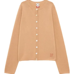 Cardigan Cesaria camel laine et cachemire
