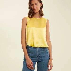 Blouse Albert jaune soie