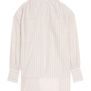 Chemise Adamo écrue à rayures