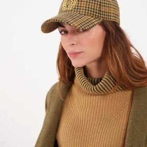 Casquette en pied-de-poule Roma