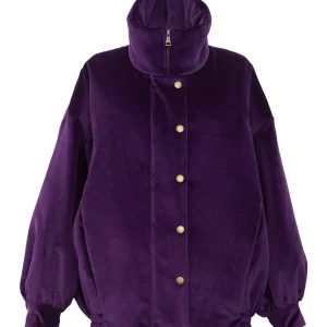Blouson coupe large Elios violet