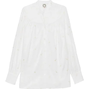 Blouse Ornella brodée blanche