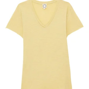 Tee shirt Katalina col V citron