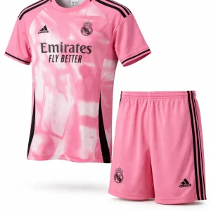 🟣 Ensemble Football Rose – Maillot & Short Design inspiré du Real Madrid