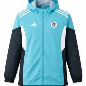 🟢 Veste Coupe-Vent Algérie Turquoise à Capuche – Performance & Style 🇩🇿