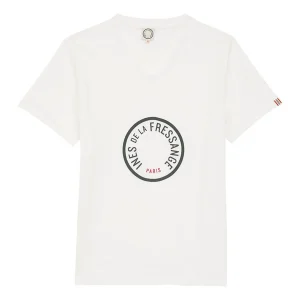 Tee shirt Aurore col V kaki