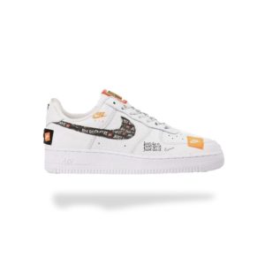 AIR FORCE ONE JUST DO IT  WHITE/ BLACK TOTAL ORANGE