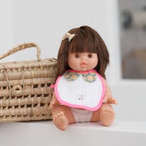 Bavoir poupon col Claudine