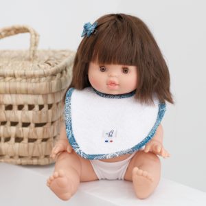 Bavoir poupée à pression