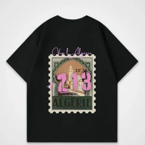 T-shirt Oversize “213 Algeria” – Style Y2K Graphique & Streetwear