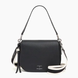 Petit sac à bandoulière noir Ines x Le Tanneur