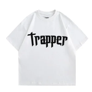T-shirt unisexe TRAPPER CLASIC BLANC