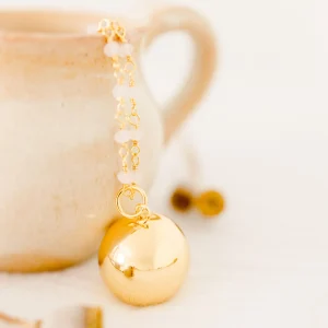 Bola de grossesse pierre quartz rose AMOUR