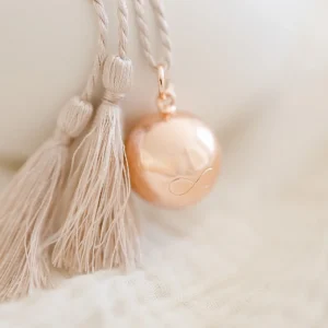 Bola de grossesse symbole infini ETERNITE – cordon de soie