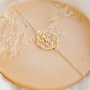 Bracelet finement ciselé or GRAINE DE VIE