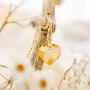 Pendentif personnalisé médaille or cœur TENDRESSE