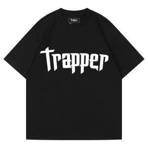 T-shirt unisexe TRAPPER CLASIC NOIR