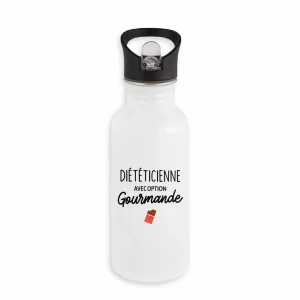 Bouteille / Gourde Diététicienne avec option gourmande