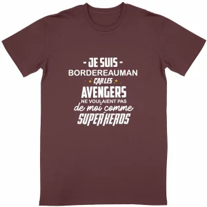 T-shirt Bordereauman Super heros