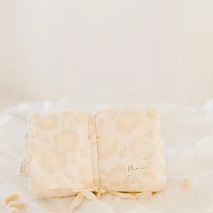 Matelas à langer nomade léopard 100% mousseline de coton MON COEUR FAIT GRAOU