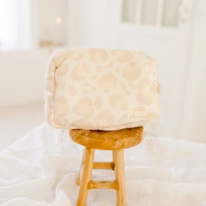 Trousse de toilette bébé léopard 100% mousseline de coton MON COEUR FAIT GRAOU